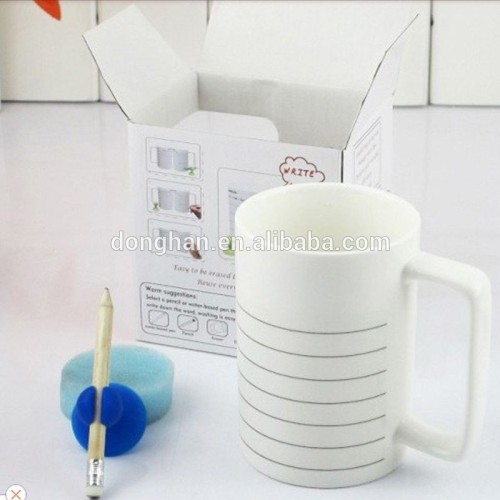 cute grace ceramic mug with month to month with lid for gift
