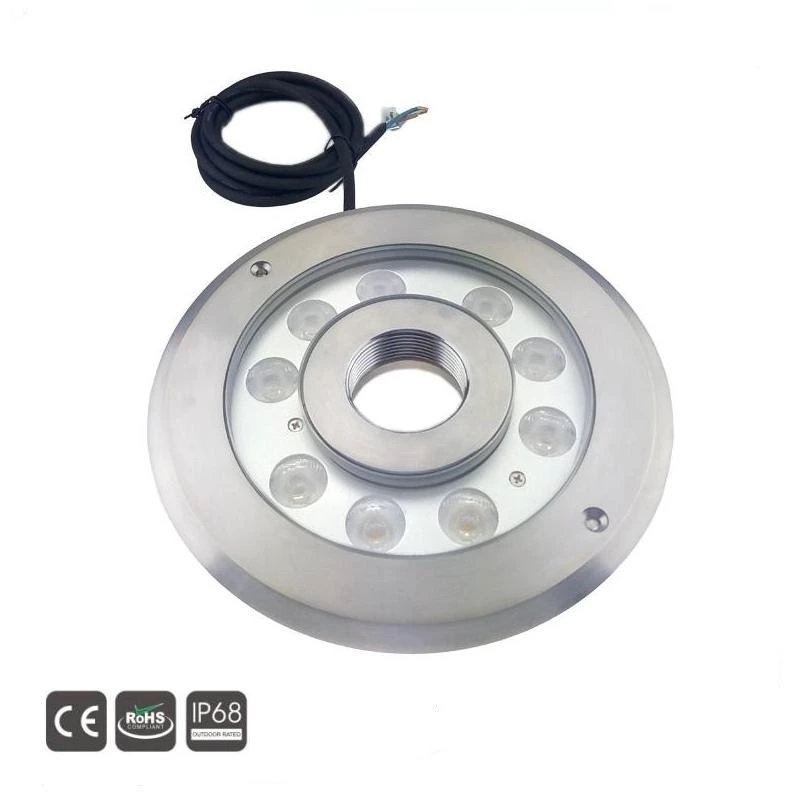 27W IP68 RGB&Single Color Tricolor LED Fountain Ring Lighting