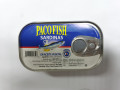 Adesivo de lata de sardinha enlatada em óleo de soja