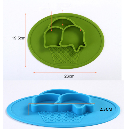 Placas de silicone em forma de sorvete de bebê personalizadas