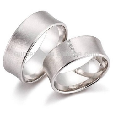 Wholesale alibaba fashion wedding ring designs with cz 8mm wide wedding bands for men and women