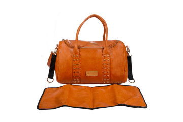 Leather Diaper Bag Backpack