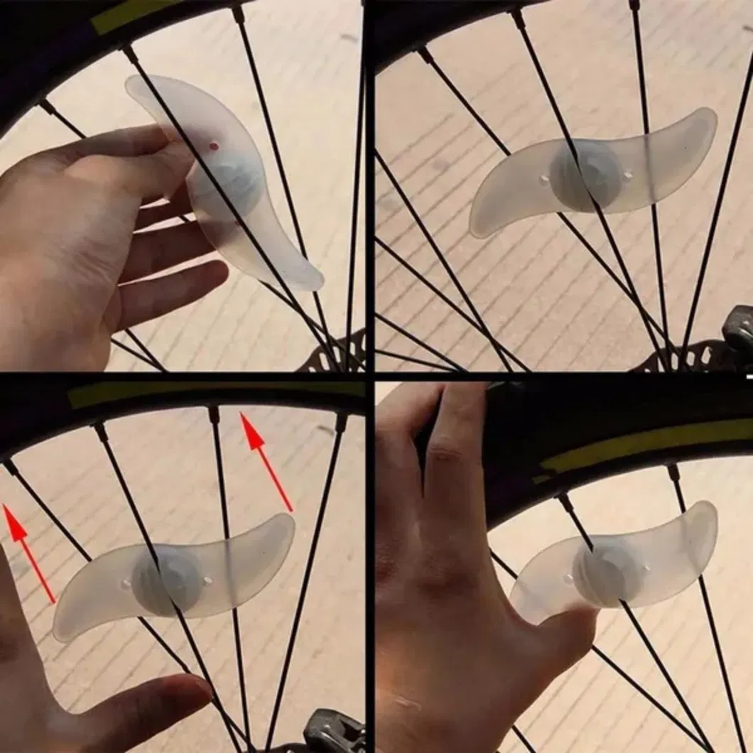 Vibrant Bicycle Wheel Lights for Enhanced Night Visibility