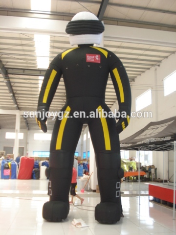 Customized design advertising giant inflatable cyclist for sale