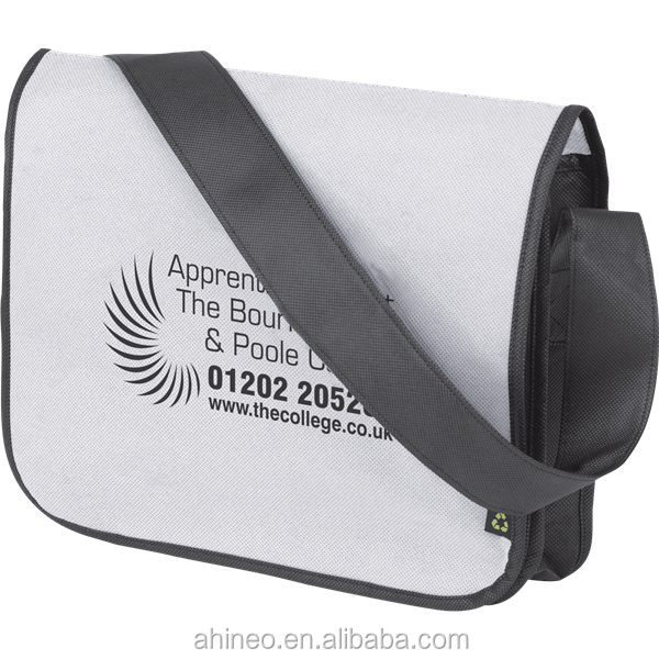 Custom Cheap Promotional Eco-friendly Conference Logo Printed Business Messenger Dispatch Crossbody Bag With Shoulder Strap