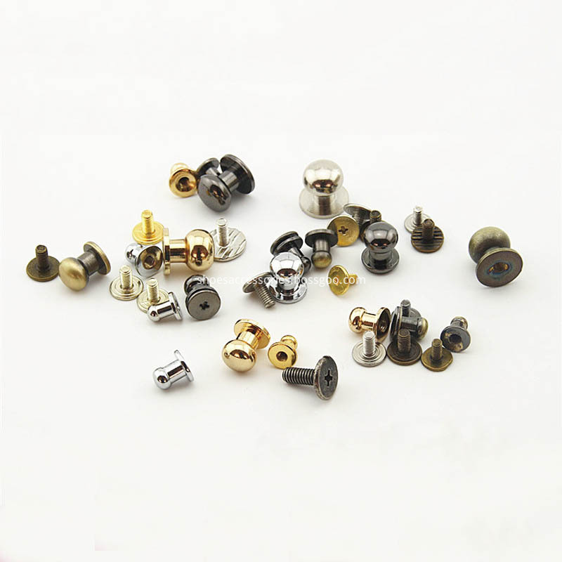 Brass Leather Studs Buttons Cap Rivets