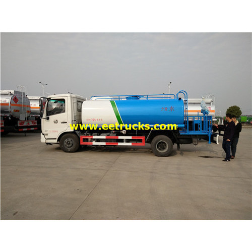 Camion de réservoir d&#39;eau de 8 CBM 130HP Dongfeng