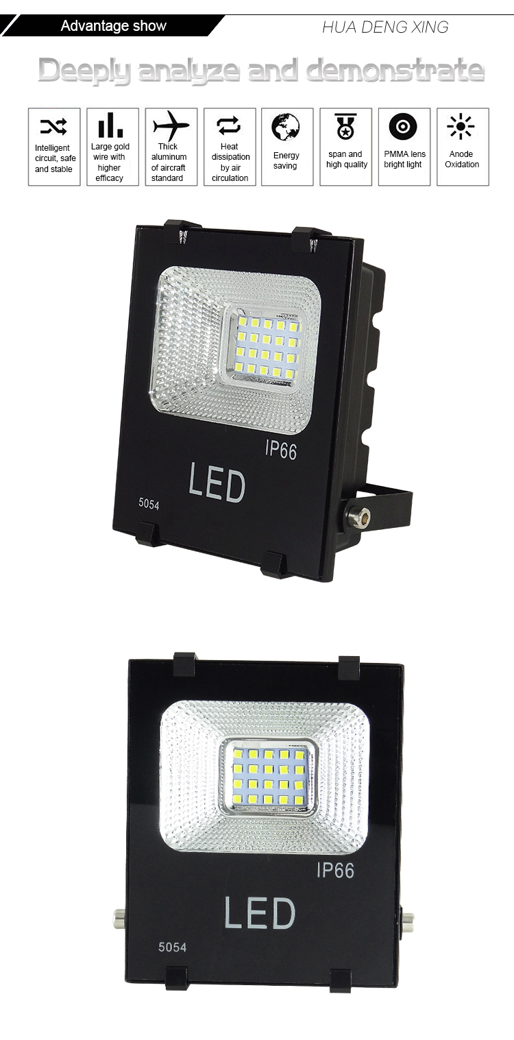 Wholesale Price Daylight Sensor Outdoor Ip65 Waterproof 20w 50w 100w  Led Flood Light With Energy Saving