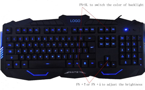 Top Sale V100 Wired Backlit Game Keyboard and Mouse Combo Factory in Shenzhen