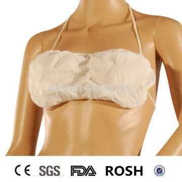 Disposable White Elastic Bra 6pcs Pack disposable bra