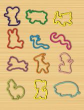 Chinese Zodiac Pattern High Elastic Silicon Silly Rubber Band For Promotional Gift