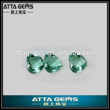 heart shape good cutting perfect color usd created green topaz