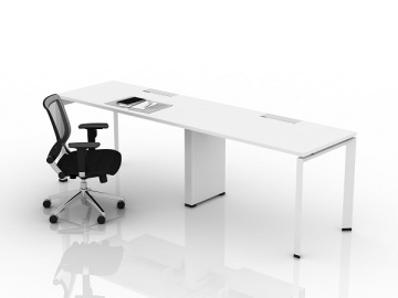 Office executive desk with cabinet/corner desk workstation