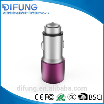 2.4A double usb car charger for phone car charger usb many color car charger