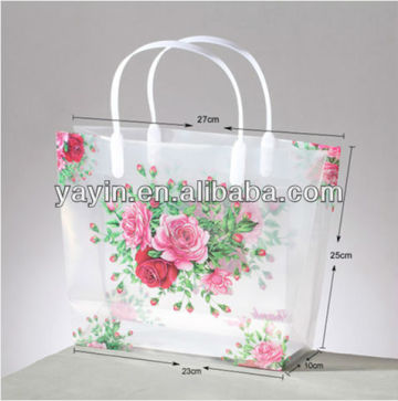 Hot sale Clear PVC shopping bags/plastic shopping bags