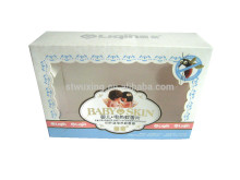 Ivory cardboard gift box with PET window
