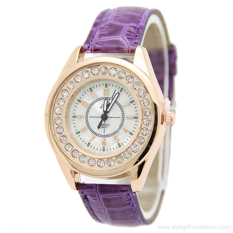 Rhinestone Big Case Watch for Modern Women