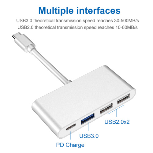 HUB3.0 USB 4 EN 1 con PD