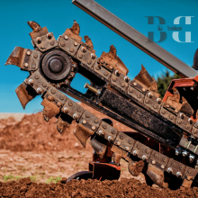 Chain Trencher Attachments for Ditch Witch, Boxer, Bobcat, Case, and Gehl Skid Steers