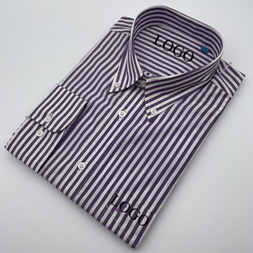 Button-up collar 100% cotton men's shirt