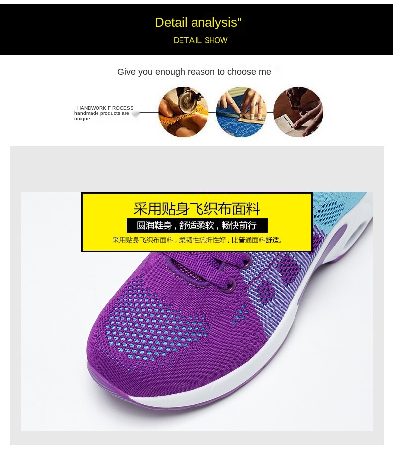 36-41 Breathable Casual Women's Sneakers Walking Sports Cushion Shoes for Women Anti-slip Sport Running Sneakers