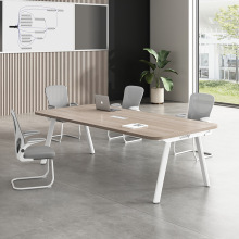 Modern Rectangular Meeting Table with Chairs