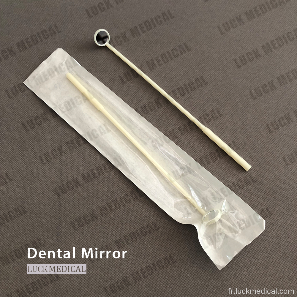 Miroir d&#39;examen dentaire jetable