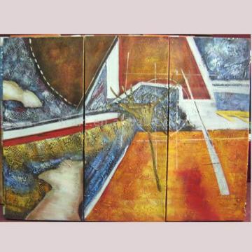 decorative oil painting-triptych