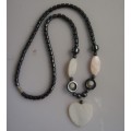 Hematite pearl Shell Necklace