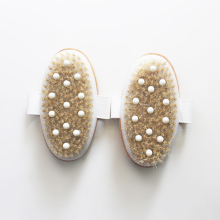 Oval Massage Wood Bath Brush