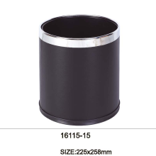 Classic Pu Leather Trash Bin