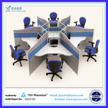 21 mm thick office cubicle workstations, small office cubicles for 6 persons