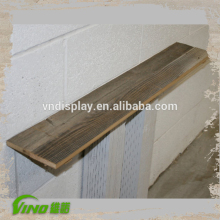cheap wooden shelf 6X36 , pine wood shelf , distressed wood wall shelf with hooks , antique wall shelf