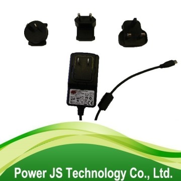 ac interchangeable plug power adaptor dc 5v 3a