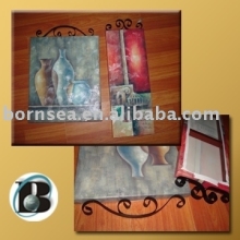 canvas art with iron