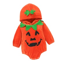ODM Supply: Autumn Winter Infant Halloween Pumpkin Romper Jumpsuit