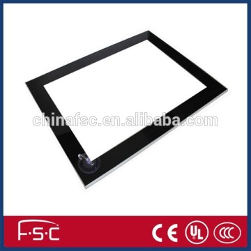 Magnetic vertical led light box with suction cup
