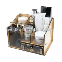 Patent Design DIY Desktop Wood Cosmetic jewelry Storage Organizer