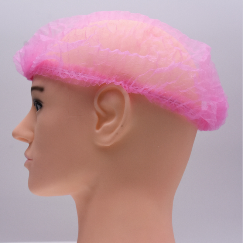 Surgical Nurse Bouffant Cap Nonwoven Clip Cap Hair Net Head Cover Mob Cap