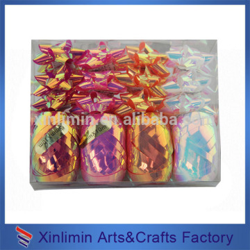 Hot sale fashion design ribbon artificial flowers for Christmas wrapping