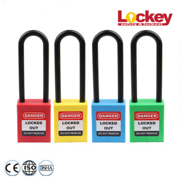 76mm Nylon Shackle Plastic Body Safety Padlock