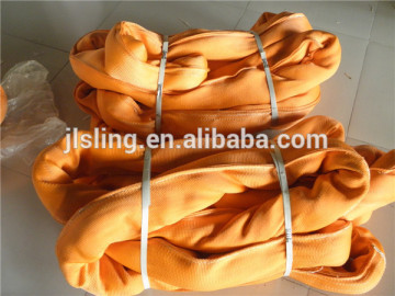 Double synthetic ply polyester lifting round sling