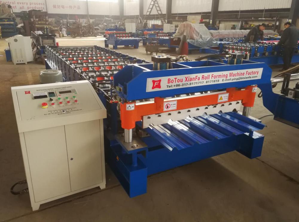 Trapezoidal IBR Sheet Metal Roof Roll Forming Machine