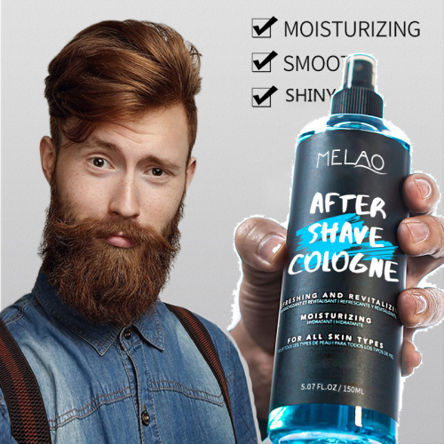 Na het scheren van kappersverzuilend hydraterende aftershave cologne