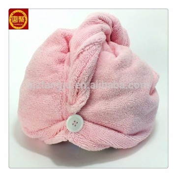 Quick dry hair drying towel turban, terry towel turbans