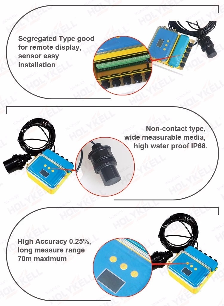 Explosion Proof tank level sensor RS485 ultrasonic fuel level meter 4-20mA