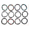 12kinds colour Hematite Crystal bracelet