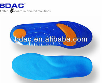 foot comfort shock absorbing soft gel shoe insoles