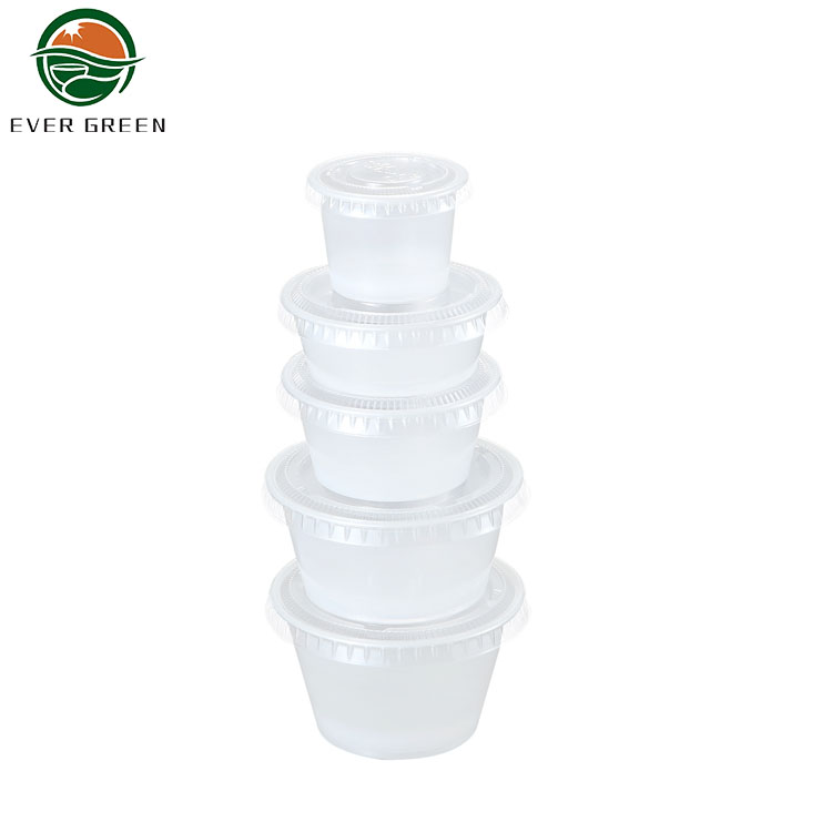 ps/pp disposable wasabi take away cup with lid