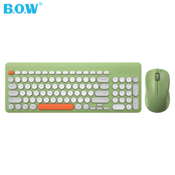 Quiet Colorful Portable Mini Ergonomic Gaming Set: Wireless Keyboard and Mouse Combo